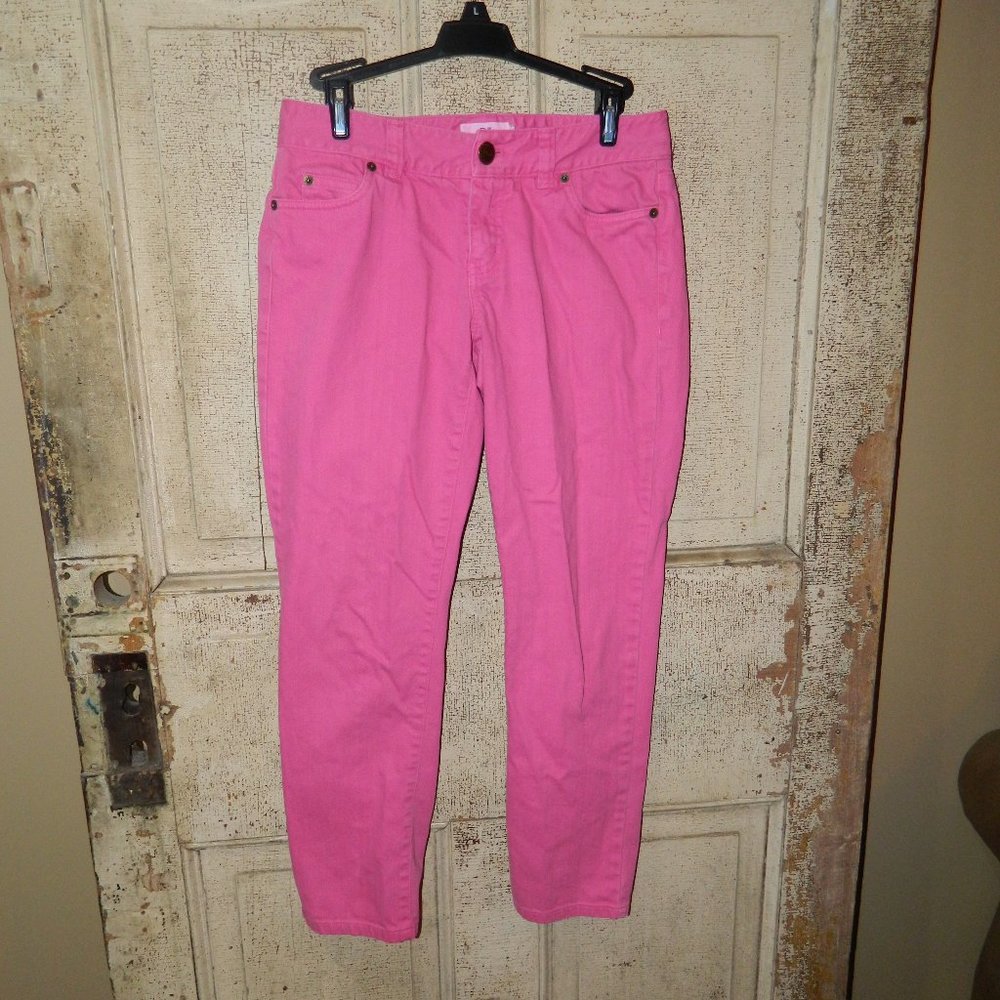 Vineyard Vines Hot Pink Straight Leg Jeans Size 2 (W-22)